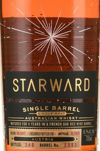 Starward Austria Single Barrel - виски Старвард Австрия 0.7 л в п/у