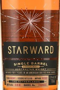 Starward The Netherland Single Barrel - виски Старвард Недерланд 0.7 л в п/у