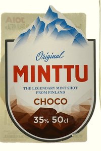 Minttu Choco Mint - ликер Минтту Шоколадная Мята 0.5 л