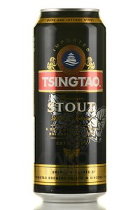 Tsingtao Stout - пиво Циндао Стаут 0.5 л темное пастеризованное ж/б