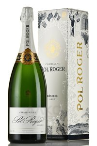 Pol Roger Brut Reserve - шампанское Поль Роже Брют Резерв 1.5 л в п/у