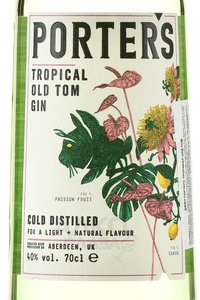 Porters Tropical Old Tom - джин Портерс Тропикал Олд Том 0.7 л