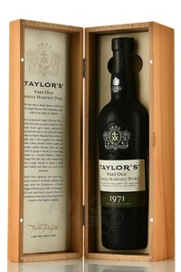 Taylor’s Very Old Single Harvest Port 1971 - портвейн Тэйлорс Вери Олд Сингл Харвест Порт 1971 год 0.75 л в д/у