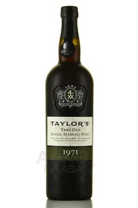 Taylor’s Very Old Single Harvest Port 1971 - портвейн Тэйлорс Вери Олд Сингл Харвест Порт 1971 год 0.75 л в д/у