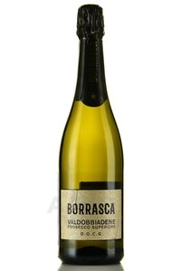 Prosecco Borrasca Valvasore Superiore - вино игристое Просекко Борраска Вальвазоре Супериоре 0.75 л белое сухое