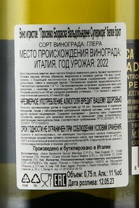 Prosecco Borrasca Valvasore Superiore - вино игристое Просекко Борраска Вальвазоре Супериоре 0.75 л белое сухое