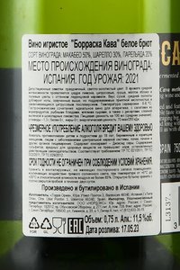 Borrasca Cava - вино игристое Борраска Кава 0.75 л белое сухое