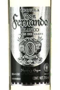 Tequila Don Fernando Blanco - текила Дон Фернандо Бланко 0.75 л в п/у