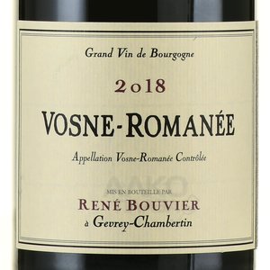 Vosne-Romanee Rene Bouvier - вино Вон-Романе Рене Бувье 0.75 л красное сухое