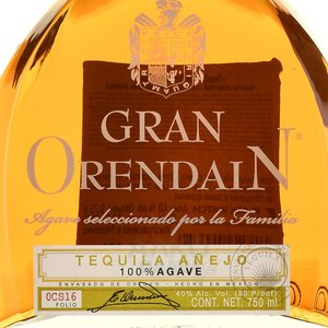 Orendain Tequila Anejo - текила Ориндайн Аньехо 0.75 л п/у