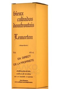 Lemorton Vintage 1962 Gift Box - кальвадос Лемортон Винтаж 1962 0.7 л в п/у