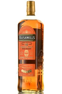 Bushmills Single Malt 10 years - виски Бушмилз Сингл Молт 10 лет 1 л в п/у