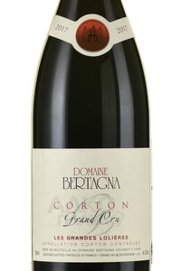 Corton Grand Cru Les Grandes Lolieres AOP - вино Кортон Гран Крю Ле Гран Лольер АОП 2017 год 0.75 л красное сухое