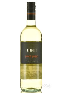 Pinot Grigio Tre Fili IGT Provinciya Pavia - вино Пино Гриджио Тре Фили ИТГ Провинция Павия 0.75 л белое сухое