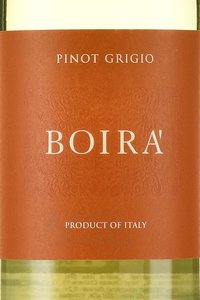 Boira Pinot Grigio Pavia IGT - вино Боира Пино Гриджио ИТГ Павия 0.75 л белое сухое