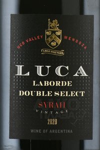 Luca Laborde Double Select Syrah - вино Люка Лаборд Дабл Селект Сира 0.75 л