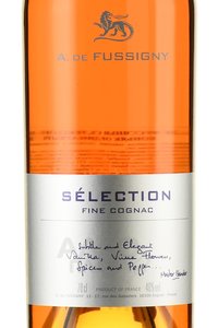 A.de Fussigny Selection Collection 8 years - коньяк А.де Фуссиньи Селексьон Коллексьон 8 лет 0.7 л