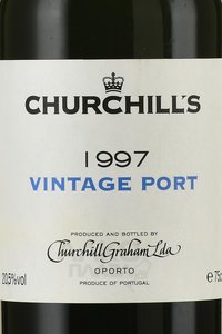 Churchill’s Vintage Port 1997 - портвейн Черчилльс Винтаж Порт 1997 год 0.75 л красный