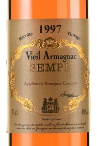 Sempe 1997 Wooden Box - арманьяк Семпе 1997 год 0.7 л в д/у