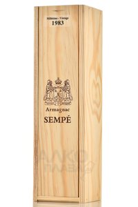 Sempe 1983 Wooden Box - арманьяк Семпе 1983 год 0.7 л в д/у