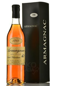 Armagnac Saint Christeau Millesime 1988 - арманьяк Сент Кристо Миллезимэ 1988 года 0.7 л в п/у