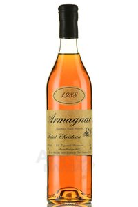 Armagnac Saint Christeau Millesime 1988 - арманьяк Сент Кристо Миллезимэ 1988 года 0.7 л в п/у