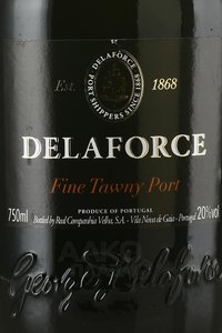 Delaforce Fine Tawny Port - портвейн Делафорс Файн Тони Порт 0.75 л