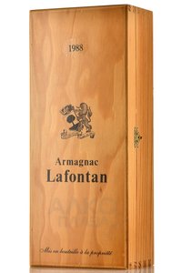 Lafontan 1988 - арманьяк Лафонтан 1988 года 0.7 л