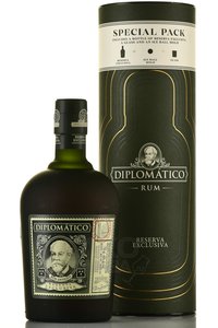 Diplomatico Reserva Exclusiva - ром выд. Дипломатико Резерва Экслюзива + стакан + шар для охлаждения 0.75 л