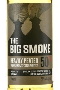 The Big Smoke Heavily Peated - виски Зе Биг Смоук Хевили Питед в тубе 0.7 л