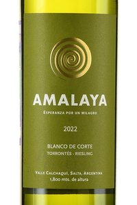 Hess Amalaya - аргентинское вино Амалайа 0.75 л белое сухое