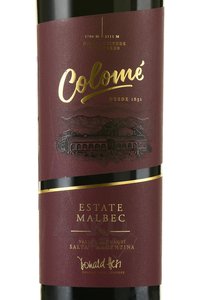 Colome Malbec Estate - вино Коломе Мальбек Эстейт 0.75 л красное сухое