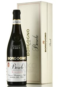 Barolo Riserva 1961 - вино Бароло Ризерва 1961 год 0.75 л красное сухое в п/у