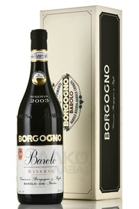 Barolo Riserva 2003 - вино Бароло Ризерва 2003 год 0.75 л красное сухое в п/у