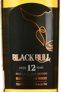 Duncan Taylor 12 Year Old Black Bull Blended - виски Дункан Тэйлор Блэк Булл Блэндед 12 лет 0.7 л в п/у