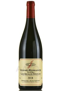 Vosne-Romanee Premier Cru Les Beaux Monts - вино Вон-Романе Премье Крю Ле Бо Мон 2018 год 0.75 л красное сухое