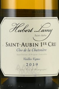 Saint-Aubin Premier Cru Clos de la Chateniere - вино Сент-Обен Премье Крю Кло деля Шатеньер 0.75 л белое сухое