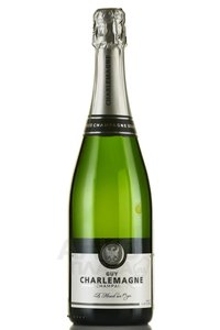 Champagne Guy Charlemagne Brut Nature - шампанское Шампань Ги Шарлемань Брют Натюр 0.75 л белое экстра брют