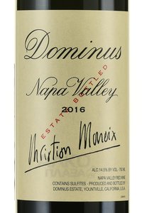 Вино Dominus Napa Valley Dominus Estate - вино Доминус Долина Напа Доминус Истейт 0.75 л красное сухое