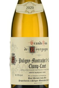 Puligny-Montrachet Premier Cru Champ Canet - вино Пюлиньи-Монраше Премье Крю Шам-Кане 0.75 л белое сухое