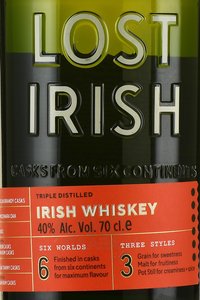 Lost Irish - виски Лост Айриш 0.7 л