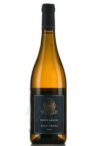Pinot Grigio DOC Friuli - вино Пино Гриджо ДОК Фриули 0.75 л белое сухое