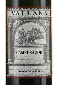 Vallana Campi Raudii - вино Валлада Кампи Рауди 0.75 л красное сухое