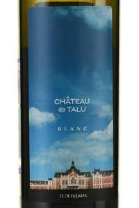 Chateau De Talu Blanc - вино Шато де Талю Блан 0.75 л белое сухое
