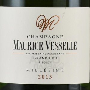 Champagne Maurice Vesselle Grand Cru Millesime - шампанское Морис Вессель Гран Крю Миллезим 0.75 л белое экстра брют