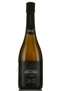 Champagne Delong Marlene Esprit Nature Pinot Noir - шампанское Шампань Делонг Марлен Эспри Нитюр Пино Нуар 0.75 л белое брют