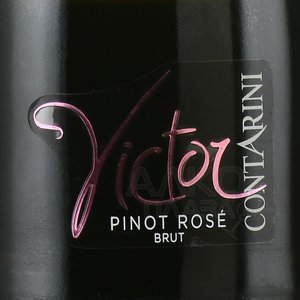 Contarini Victor Pinot Nero Rosato Brut - игристое вино Контарини Виктор Пино Неро Розато Брют 0.75 л