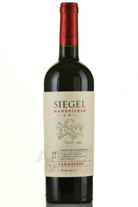 Siegel Handpicked Reserva Carmenere - вино Зигель Хэнд Пикд Резерва Карменер 0.75 л красное сухое