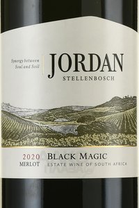 Jordan Stellenbosch Black Magic Merlot - вино Джордан Стелленбош Блек Мэджик Мерло 0.75 л сухое красное