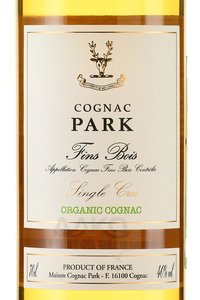 Park Organic Fins Bois - коньяк Парк Органик Фин Буа 0.7 л
